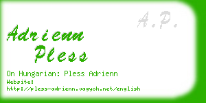 adrienn pless business card